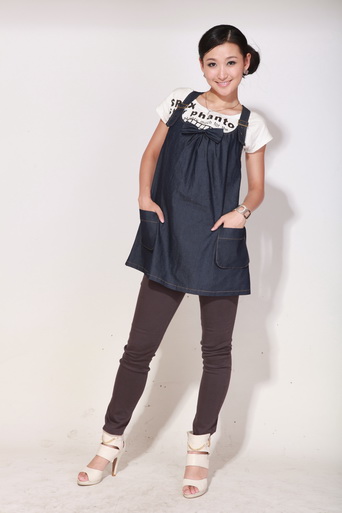 育靈龍金環(huán)牛仔吊帶黑色