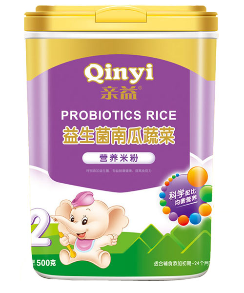 親益益生菌南瓜蔬菜營養(yǎng)米粉2段