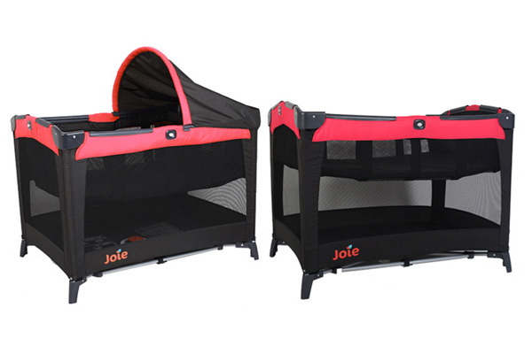 Joie巧兒宜黑色艾洛亞折疊式游戲床