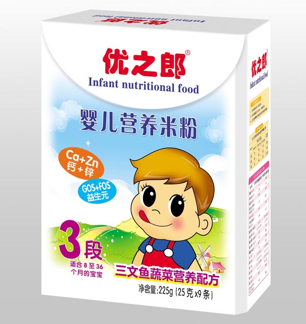 優(yōu)之郎三文魚蔬菜營養(yǎng)米粉3段225g