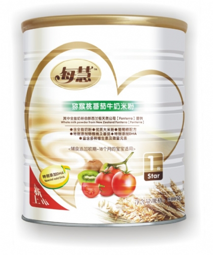 每慧獼猴桃番茄牛奶米粉1段(灌裝)