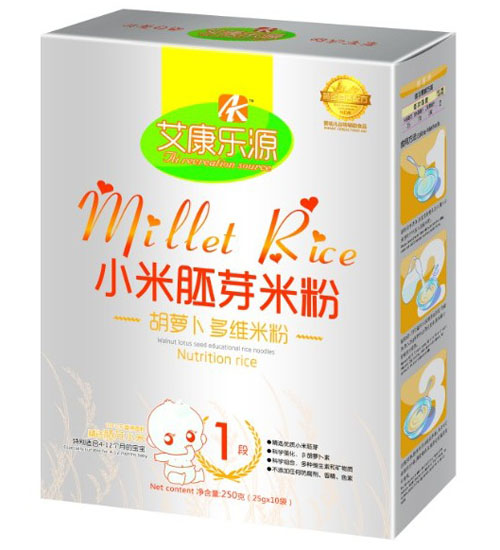 艾康樂(lè)源胡蘿卜多維小米胚芽米粉1段