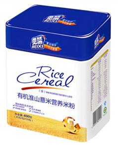 貝希有機(jī)淮山薏米營(yíng)養(yǎng)米粉聽裝