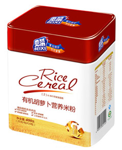 貝希有機(jī)胡蘿卜營(yíng)養(yǎng)米粉聽裝