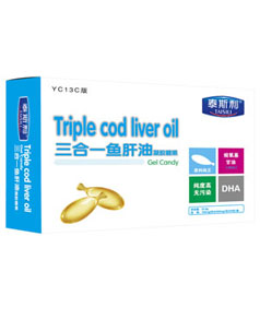 泰斯利三合一魚肝油凝膠糖果
