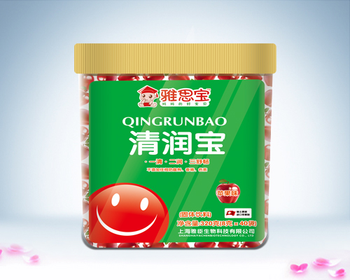 雅思寶蘋果味清潤(rùn)寶透明桶裝