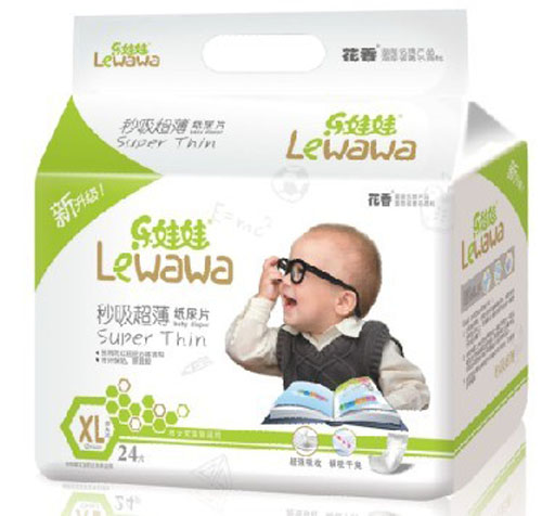 樂(lè)娃娃秒吸超薄紙尿片XL碼