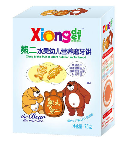 熊大熊二牌熊二水果幼兒營養(yǎng)磨牙餅
