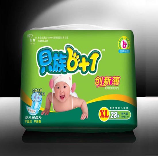 貝族6+1立體護(hù)圍紙尿片XL碼