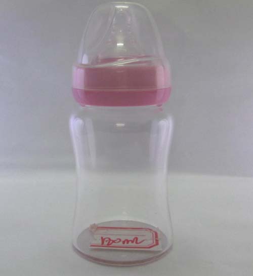 yinge寶180ML寬口徑腰形玻璃奶瓶