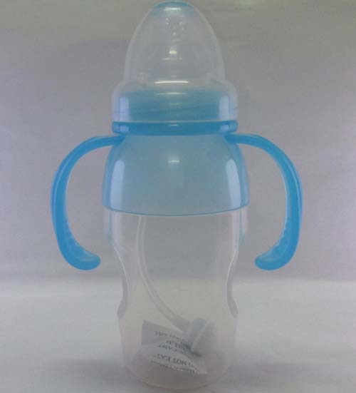 yinge寶200ML腰形寬口徑液體硅膠奶瓶