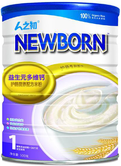 人之初益生元多維鈣嬰兒米粉1段