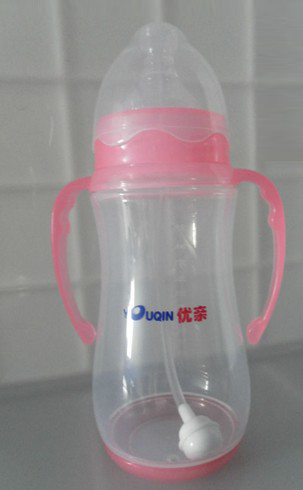 U親PP紅色自動(dòng)yinge奶瓶350ml