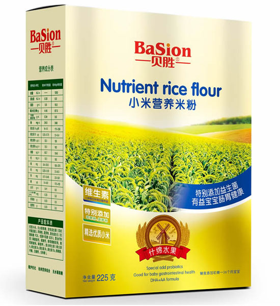 貝勝什錦水果小米營養(yǎng)米粉