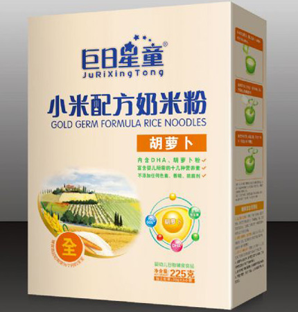 巨日星童盒裝小米配方胡蘿卜味米粉