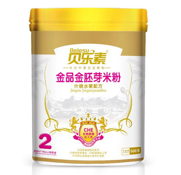 貝樂素什錦水果金胚芽米粉2段