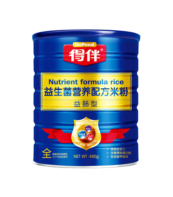 得伴益生菌營養(yǎng)配方米粉益腸型聽裝全段