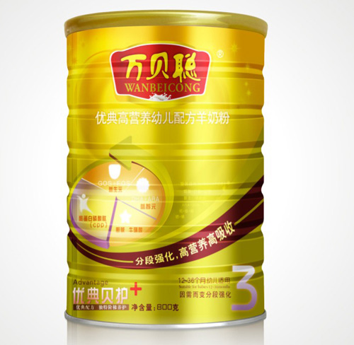 萬貝聰優(yōu)典高營養(yǎng)youe配方羊奶粉聽裝