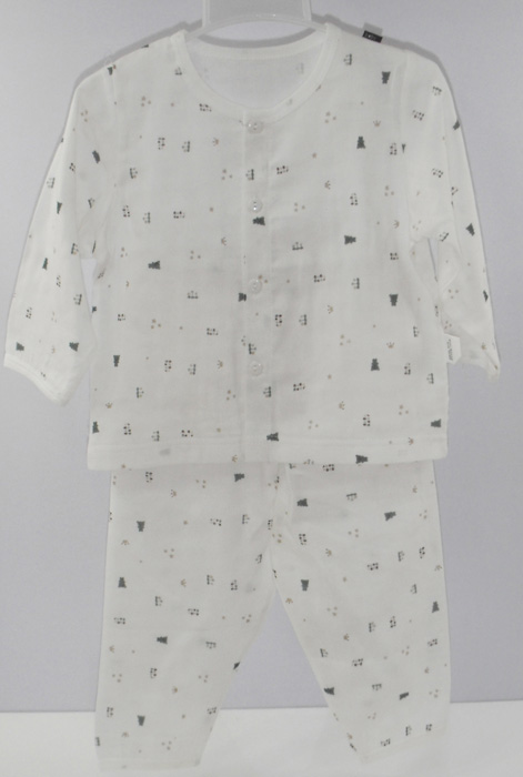 娃愛的蓓蓓紗布開衫長(zhǎng)袖內(nèi)衣套裝