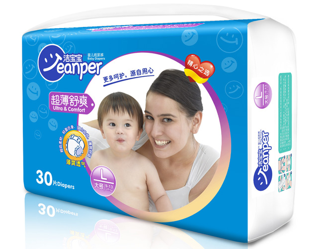 潔寶寶超薄舒爽嬰兒紙尿褲L30