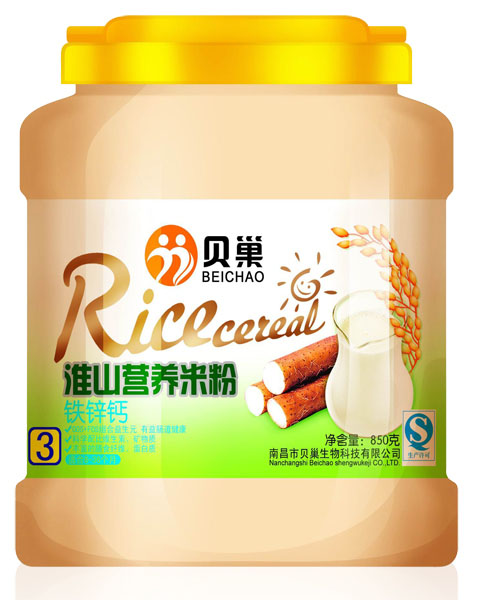 貝巢鐵鈣鋅淮山營養(yǎng)米粉850克