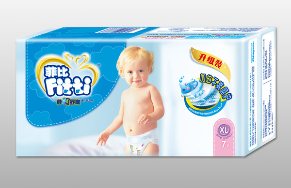 菲比秒吸舒爽嬰兒紙尿褲XL7片