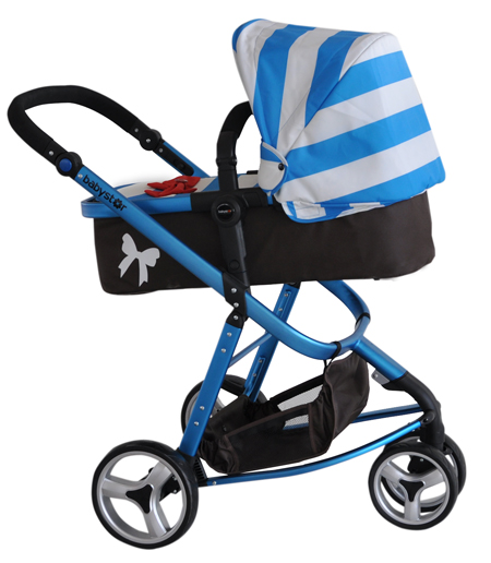 貝之星嬰兒推車(chē)T5000藍(lán)色帶條紋
