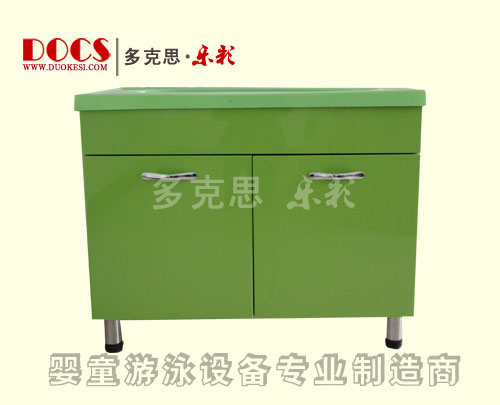 多克思樂彩單層洗澡盆柜體綠色