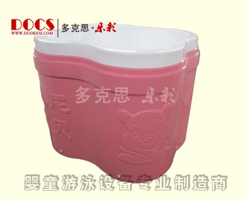 多克思樂彩嬰兒花瓣游泳池紅色