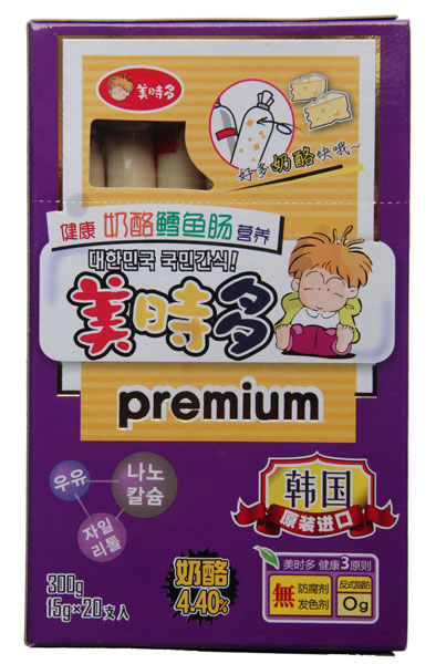 美時(shí)多奶酪魚(yú)腸300g