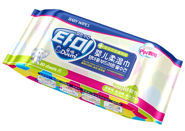 朵咪屁屁專用嬰兒柔濕巾80片