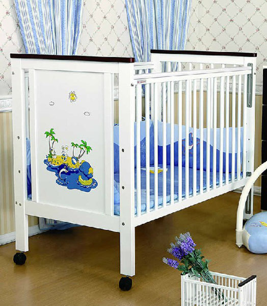 愛(ài)斯博環(huán)保漆無(wú)害兒嬰兒床