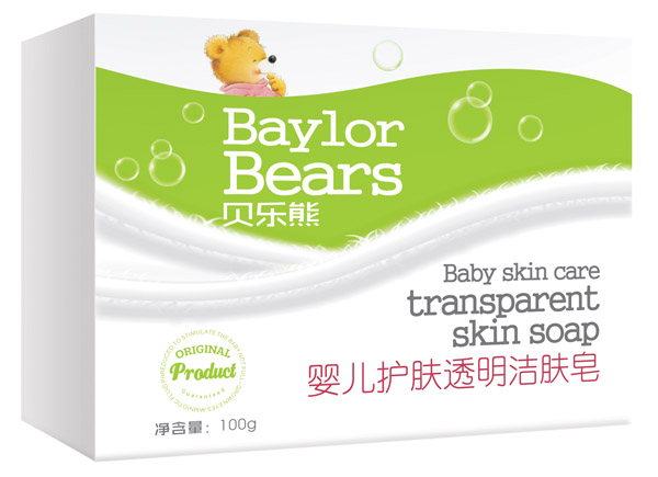 貝樂熊yinge護(hù)膚透明潔膚皂100g