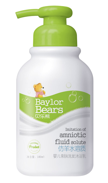 貝樂熊仿羊水溶質(zhì)洗發(fā)沐浴乳180ML