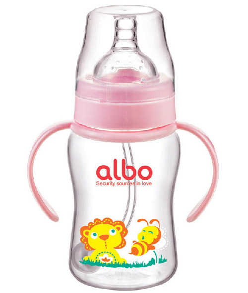 愛樂(lè)寶PP自動(dòng)奶瓶200ml粉色