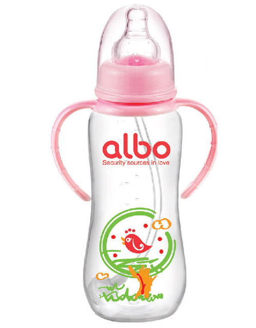 愛樂寶標口PP自動奶瓶270ml粉色