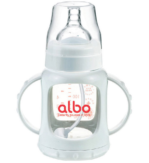 愛(ài)樂(lè)寶防爆自動(dòng)玻璃奶瓶150m白色