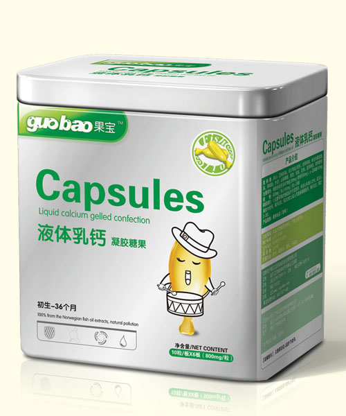 果寶液體乳鈣凝膠糖果罐