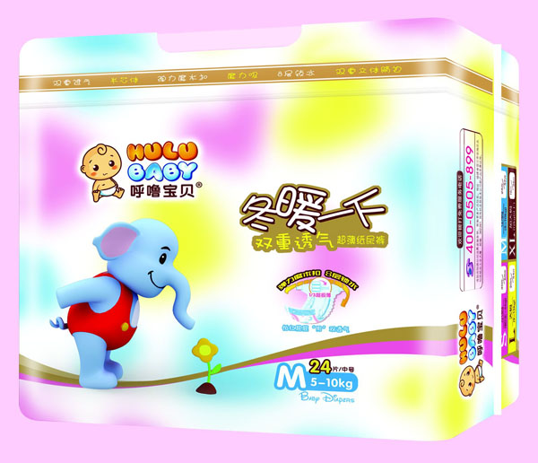 呼嚕寶貝雙重透氣超薄紙尿褲M(mǎn)24