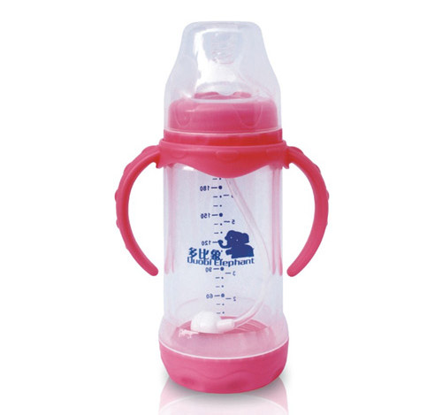多比象帶手柄yinge奶瓶粉色