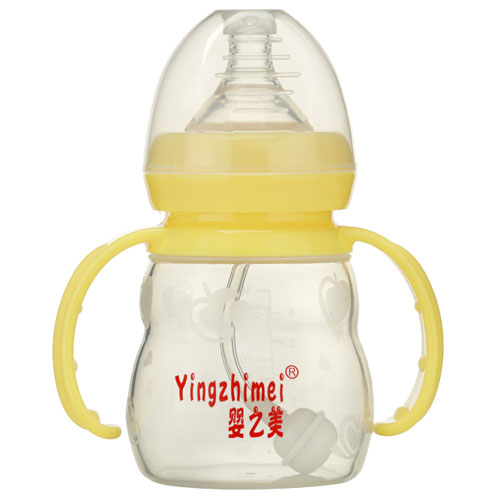 嬰之美寬口自動(dòng)雙耳硅膠奶瓶160ML