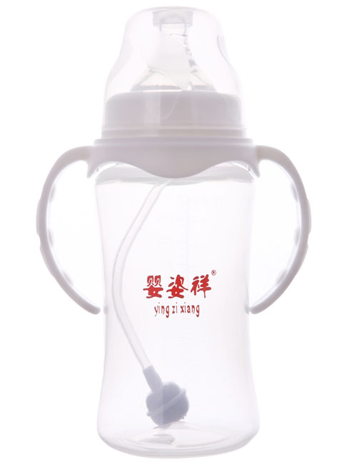 嬰姿祥寬口雙耳自動(dòng)弧形奶瓶300ML