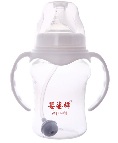嬰姿祥寬口雙耳自動(dòng)弧形奶瓶210ML