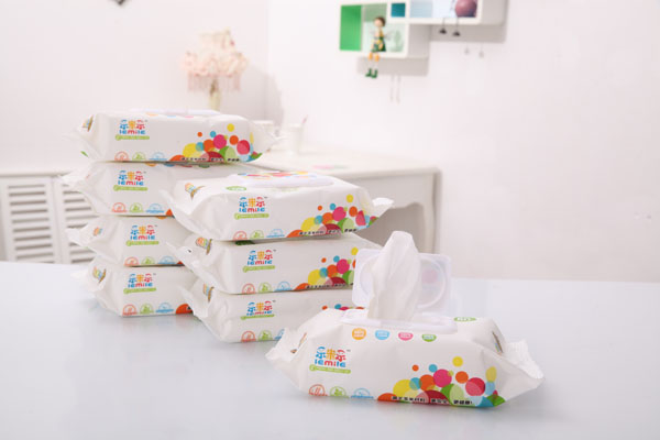 樂(lè)米樂(lè)玉米纖維兒童手口濕巾80片