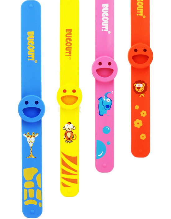 BUGOUT笑臉啪啪圈驅蚊手環(huán)