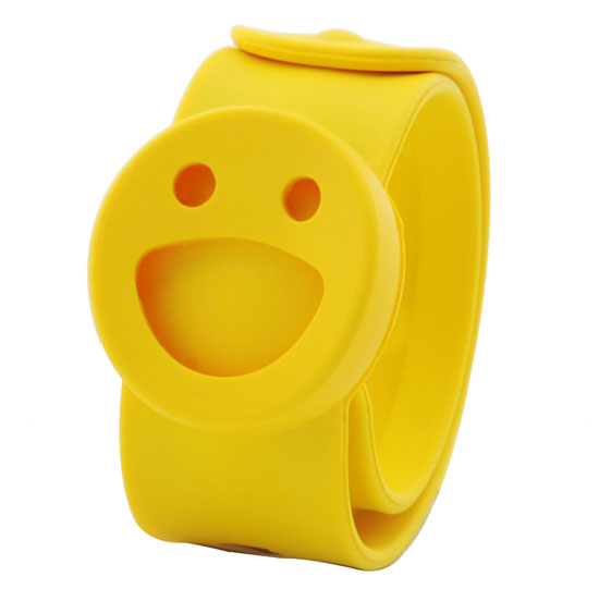BUGOUT笑臉啪啪圈驅蚊手環(huán)黃色