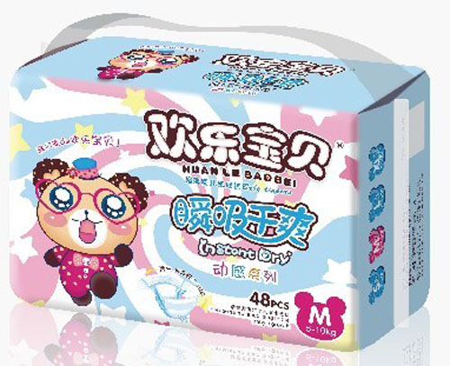 歡樂(lè)寶貝動(dòng)感系列紙尿褲M(mǎn)碼48片