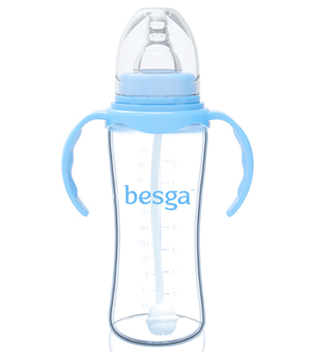 貝仕嘉標口弧身玻璃奶瓶240ML
