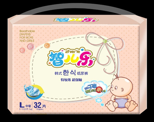 智兒樂韓式特級薄超強(qiáng)吸紙尿褲L碼