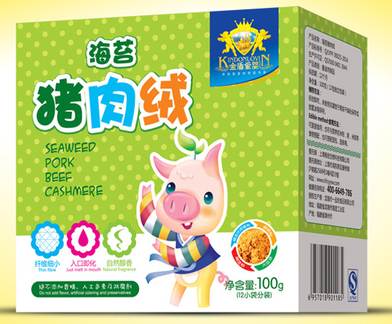 金盾愛(ài)嬰海苔豬肉絨盒裝